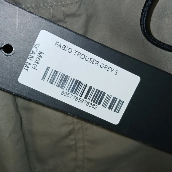 MOTEL Fabio Wide Leg Cargo Trousers in Grey size small - Picture 10 of 14